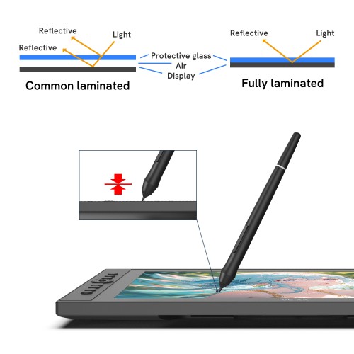 VEIKK Studio VK1560 Interactive Pen Display Drawing Tablet